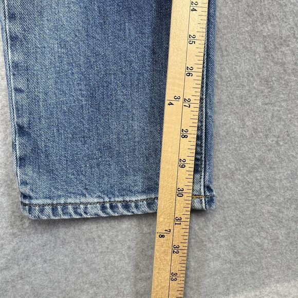 Everlane The Way-High Slim Organic Cotton Jeans Women 28R Blue Denim Straight - Picture 12 of 13